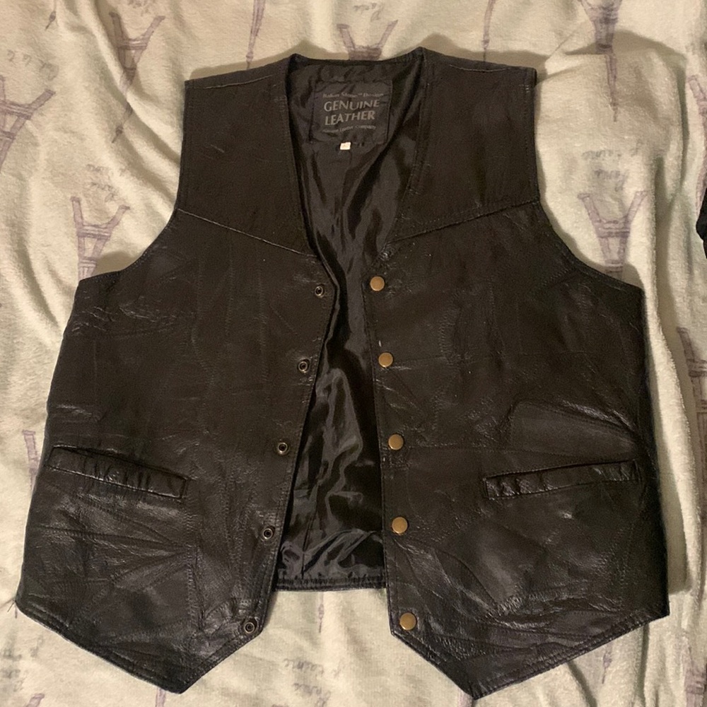 Leather vest size XL